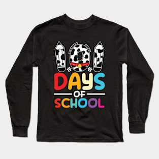 101 Days Of School Dalmatian Dog Long Sleeve T-Shirt